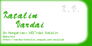 katalin vardai business card